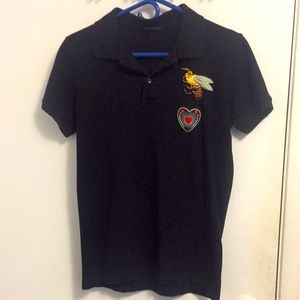 All black Vintage Gucci T -shirt